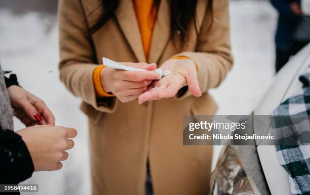 time for some hand cream - hand cream stock pictures, royalty-free photos & images