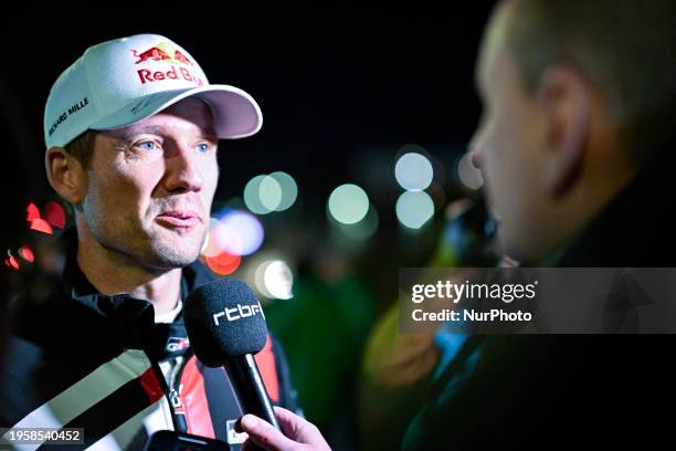 Sebastien Ogier from France, who is driving for Team Toyota Gazoo Racing WRT in a Toyota GR Yaris Rally1 Hybrid, is regrouping during the FIA World...