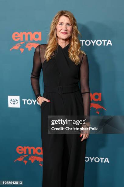 Laura Dern at the 33rd Annual EMA Awards Gala held at Sunset Las Palmas Studios on January 27, 2024 in Los Angeles, California.