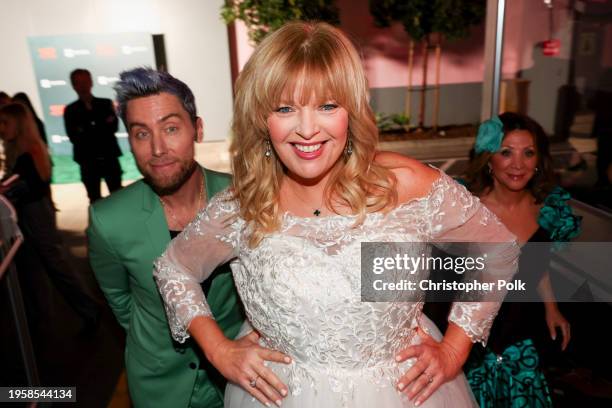 Lance Bass, Melissa Peterman and Cheri Oteri at the 33rd Annual EMA Awards Gala held at Sunset Las Palmas Studios on January 27, 2024 in Los Angeles,...