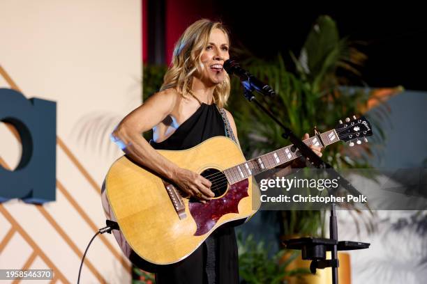 Sheryl Crow performs onstage at the 33rd Annual EMA Awards Gala held at Sunset Las Palmas Studios on January 27, 2024 in Los Angeles, California.