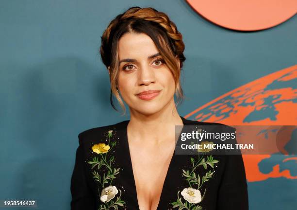 Actress Natalie Morales attends the 33rd Annual Environmental Media Association Awards Gala at Sunset Las Palmas Studios in Los Angeles on January...