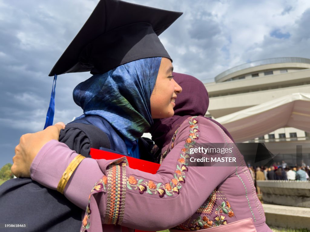 muslim graduation dresses Ceremony Muslimah Dress Woman In Hijab Celebrating Graduation Free Stock Photo 22 Days Elegant Modest Graduation Dresses for