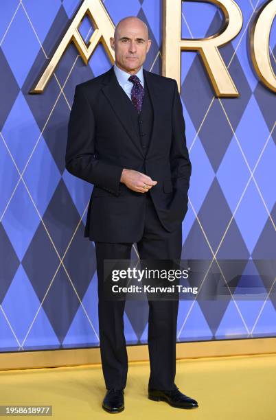 Mark Strong attends the World Premiere of "Argylle" at the Odeon Luxe Leicester Square on January 24, 2024 in London, England.