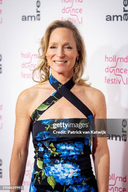 Princess Margarita de Bourbon de Parme attends the opening of the 19th Holland Dance Festival at theater Amare on January 24, 2024 in The Hague,...