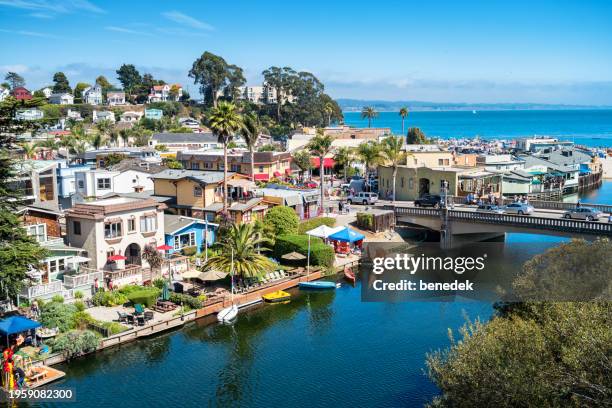 capitola california usa from above - capitola stock pictures, royalty-free photos & images