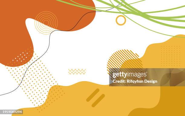 abstract orange, red and yellow gradient colors background with geometric shape element and blank space design on white - happy-thanksgiving-classy-elegant stock illustrations