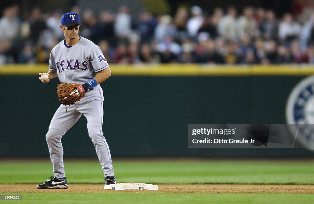 Michael Young looks to throw