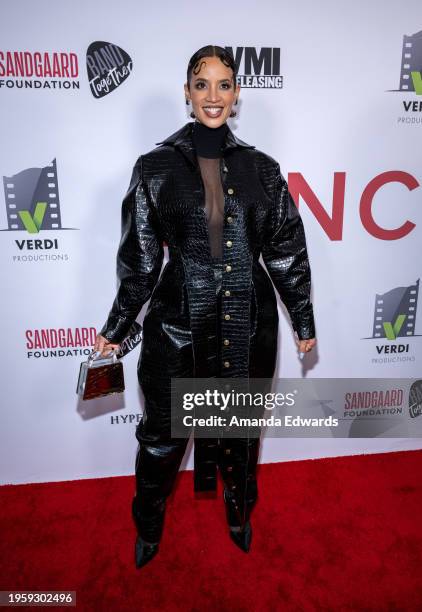 Actress Dascha Polanco attends the Los Angeles Premiere of "Junction" at Harmony Gold on January 24, 2024 in Los Angeles, California.