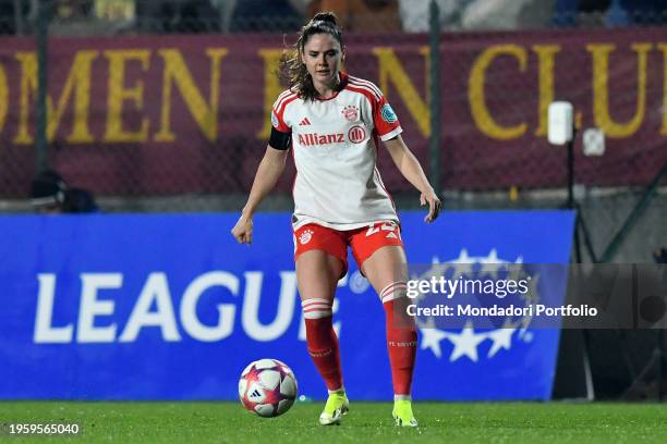 Bayern Munichs footballer Sarah Zadrazil during the womens champions league match Roma v Bayern Munich at the three fountains stadium. Rome , January...