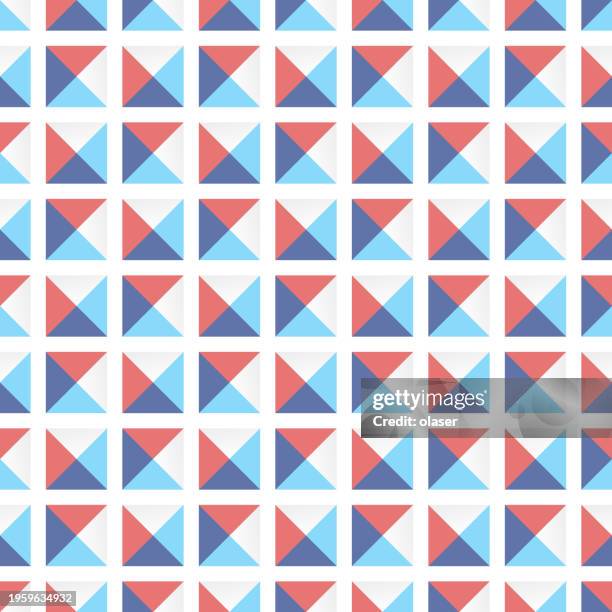 Diamond Like Triangles In Squares Pattern High-Res Vector Graphic ...