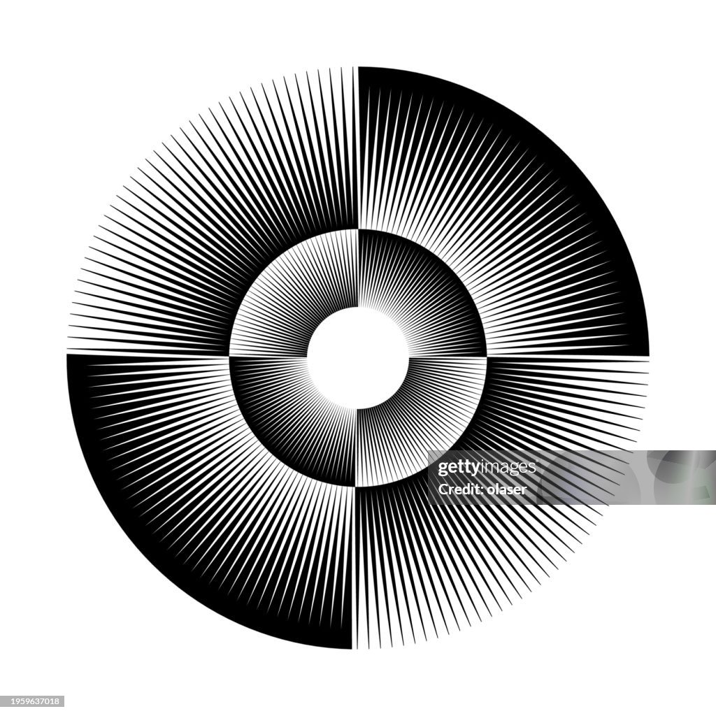 Four sections shape made of slim triangles in two orbits