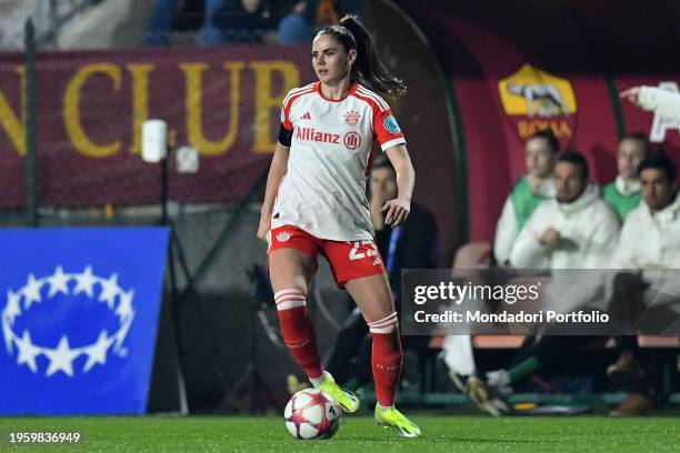 Bayern Munichs footballer Sarah Zadrazil during the womens champions league match Roma v Bayern Munich at the three fountains stadium. Rome , January...