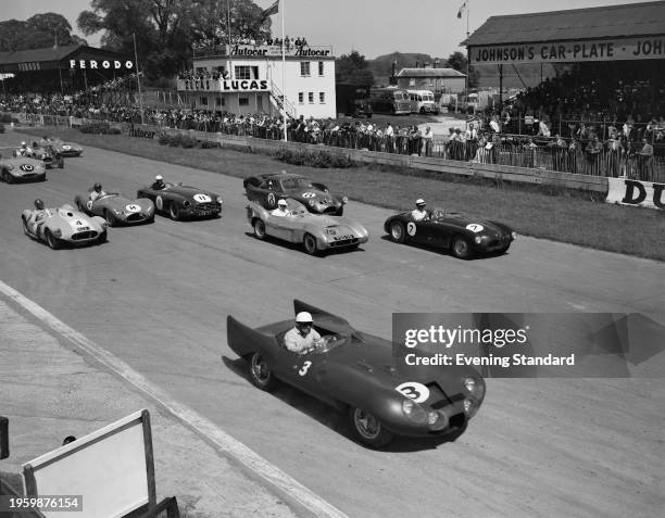 British racing driver Kenneth McAlpine driving Connaught ALSR 12 at the Goodwood International Race at Goodwood Motor Circuit, Sussex, UK, 30th May...