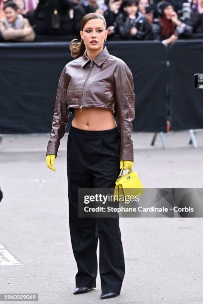 Adele Exarchopoulos attends the Fendi Haute Couture Spring/Summer 2024 show as part of Paris Fashion Week on January 25, 2024 in Paris, France.