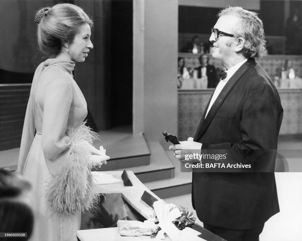 British Academy Film & Television Awards.Date: 26 February 1975.Venue: Royal Albert Hall, London.Host: David Niven.-