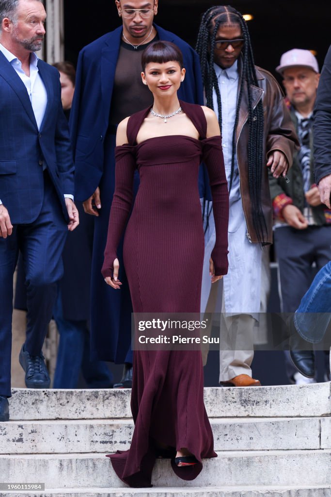 Fendi : Outside Arrivals - Paris Fashion Week - Haute Couture Spring/Summer 2024