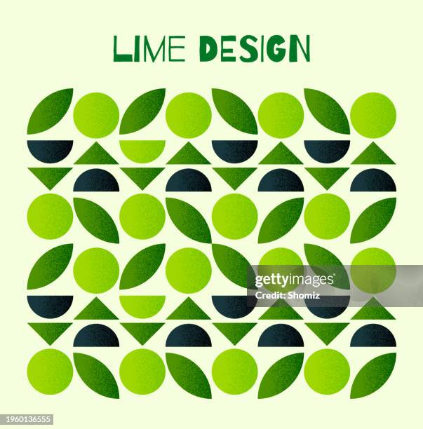 ilustraciones, imágenes clip art, dibujos animados e iconos de stock de patrón vectorial geométrico abstracto en estilo escandinavo. símbolo de la agricultura. cosecha de huerta. - lima fruta cítrica