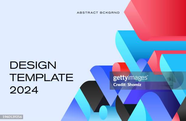 stockillustraties, clipart, cartoons en iconen met artificial intelligence modern design template - blok vorm