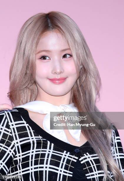 Belle of girl group Kiss of Life attends the Marni "MARNI YK JEONG" capsule collection launch photocall on January 25, 2024 in Seoul, South Korea.