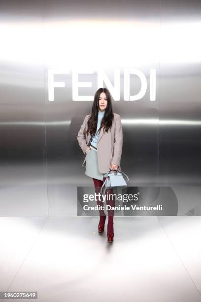 Song Hye-kyo attends the Fendi Haute Couture Spring/Summer 2024 show as part of Paris Fashion Week on January 25, 2024 in Paris, France.