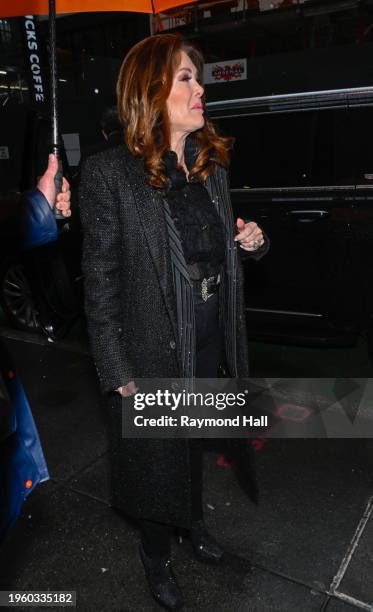 Personality Lisa Vanderpump is seen outside the "NBC" on January 25, 2024 in New York City.