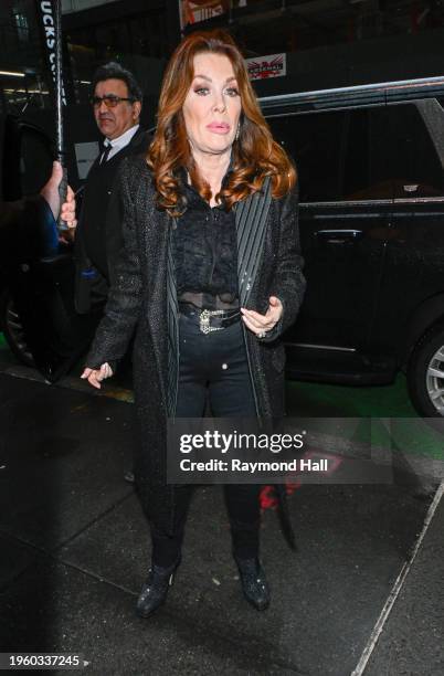 Personality Lisa Vanderpump is seen outside the "NBC" on January 25, 2024 in New York City.