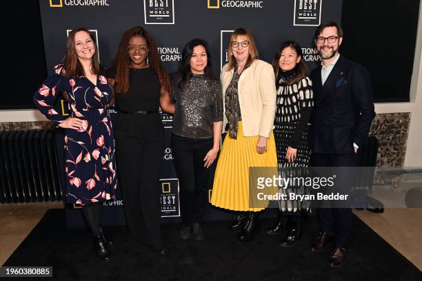 Karen Carmichael, Starlight Williams, Amy Alipio, Jennifer Barger, Anne Kim-Dannibale, and Nathan Lump attend the National Geographic Best Of The...