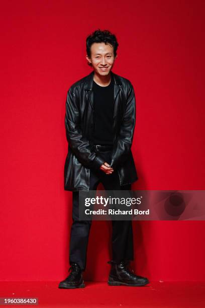 Designer Robert Wun walks the runway during the Robert Wun Haute Couture Spring/Summer 2024 show at Palais de Tokyo as part of Paris Fashion Week on...