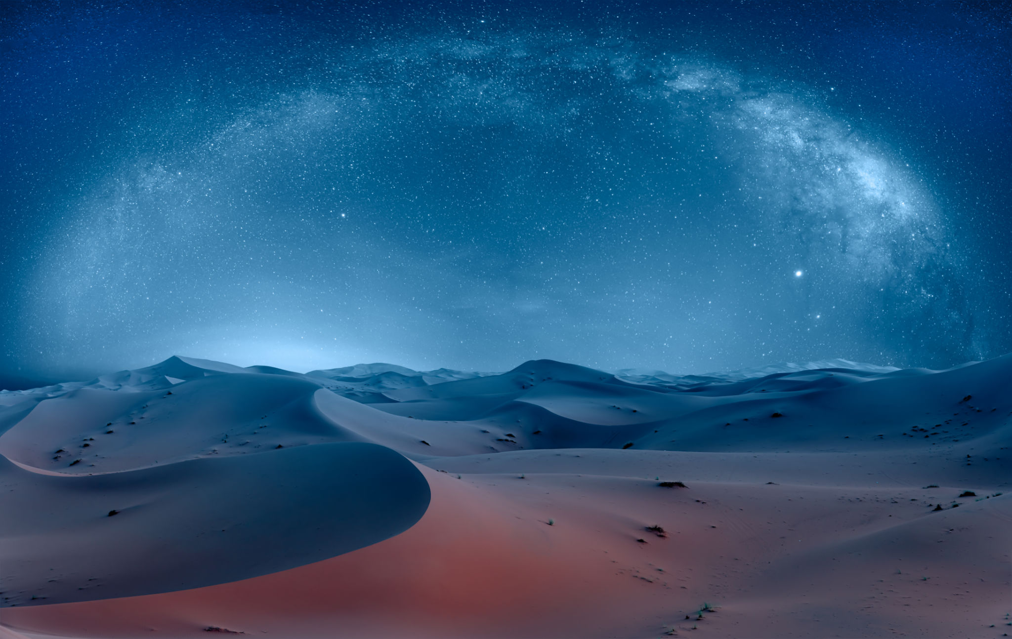night sky desert
