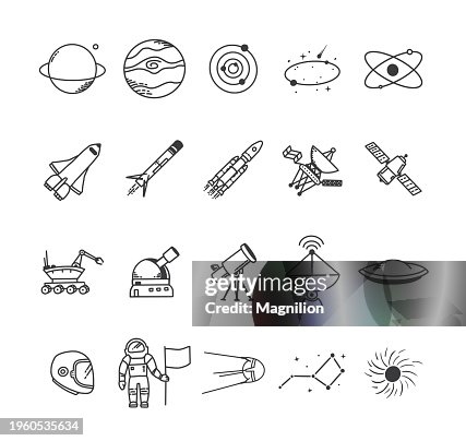 Outer Space Doodle Set Outer Space Doodle Set