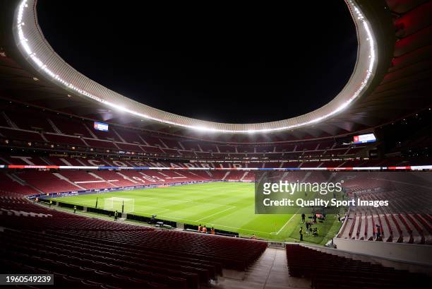 General view inside the stadium prior to the Copa del Rey Quarter Final match between Atletico de Madrid and Sevilla FC at Civitas Metropolitano...
