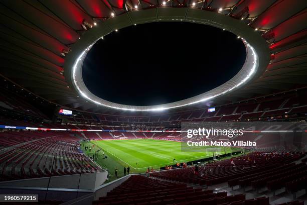 General view inside the stadium prior to the Copa del Rey quarter final match between Atletico de Madrid and Sevilla FC at Civitas Metropolitano...
