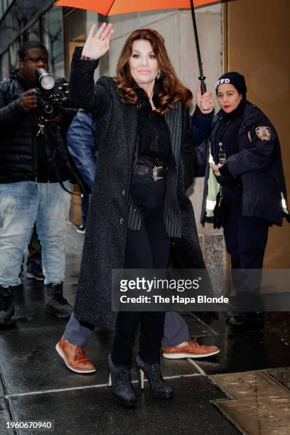 Lisa Vanderpump is seen in Midtown on January 25, 2024 in New York City.