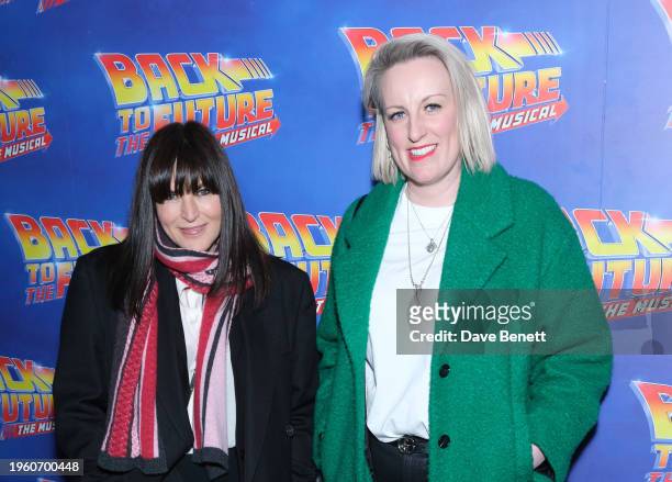 Alice Lowe and Steph McGovern attend the gala night performance of "Back To The Future: The Musical" at The Adelphi Theatre on January 25, 2024 in...