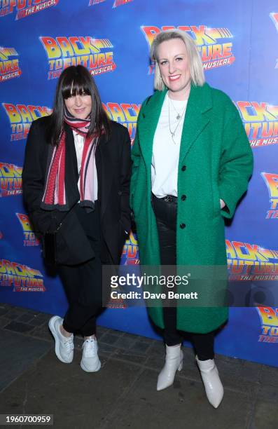 Alice Lowe and Steph McGovern attend the gala night performance of "Back To The Future: The Musical" at The Adelphi Theatre on January 25, 2024 in...