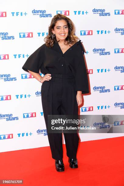 Inès Reg attends the "Danse Avec Les Stars 2024" Photocall at TF1 on January 25, 2024 in Boulogne-Billancourt, France.