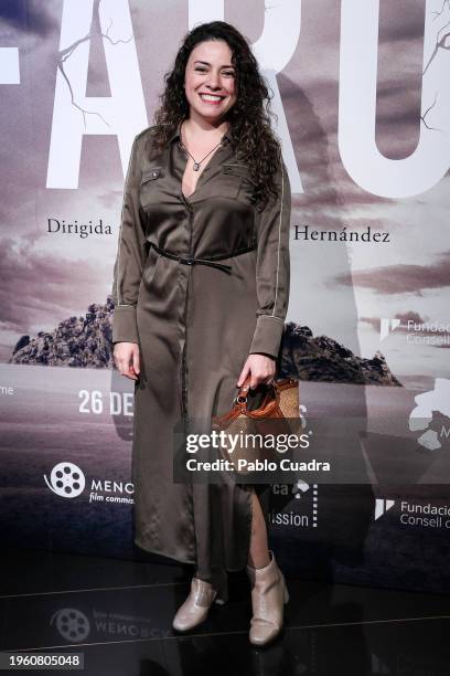 Ana Arias attends the "Faro" premiere at Palacio de la Prensa Cinema on January 25, 2024 in Madrid, Spain.
