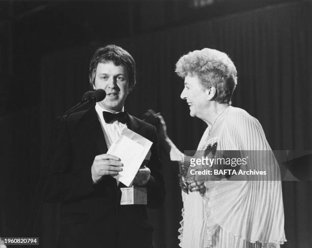 Winner of the 1982 SINGLE DRAMA Award for THE BALLROOM OF ROMANCE presented by NOELE GORDON at the Awards Ceremony in 1983