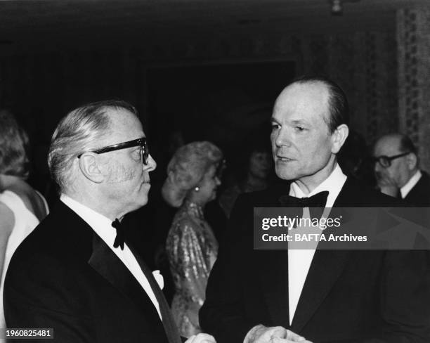 Winner of the 1983 FELLOWSHIP, the 1982 DIRECTION Award for GANDHI and the 1982 FILM Award for GANDHI with SYDNEY SAMUELSON at the Awards Ceremony in...