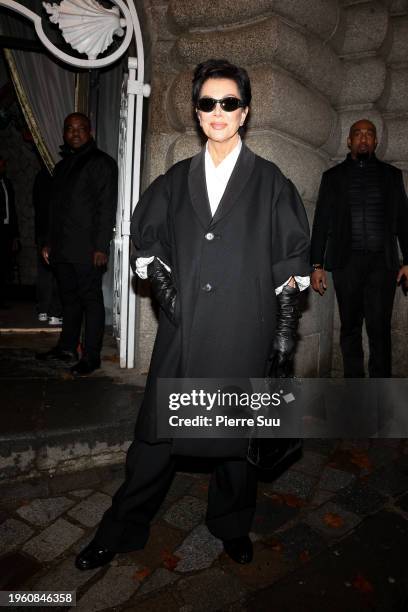 Kris Jenner attends the Maison Margiela Haute Couture Spring/Summer 2024 show as part of Paris Fashion Week on January 25, 2024 in Paris, France.