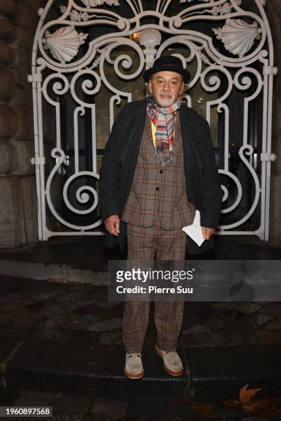 Christian Loubouti attends the Maison Margiela Haute Couture Spring/Summer 2024 show as part of Paris Fashion Week on January 25, 2024 in Paris,...