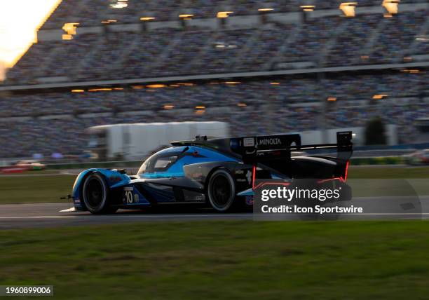 Wayne Taylor Racing with Andretti driver Ricky Taylor Filipe Albuquerque Brendon Hartley Sweden Marcus Ericsson GTP Acura ARX-06 during the Rolex 24...