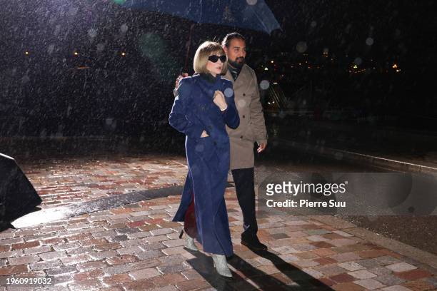 Anna Wintour attends the Maison Margiela Haute Couture Spring/Summer 2024 show as part of Paris Fashion Week on January 25, 2024 in Paris, France.