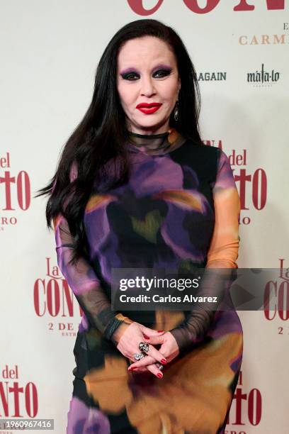 Olvido Gara aka Alaska attends the "La Reina Del Convento" premiere at the Callao cinema on January 25, 2024 in Madrid, Spain.
