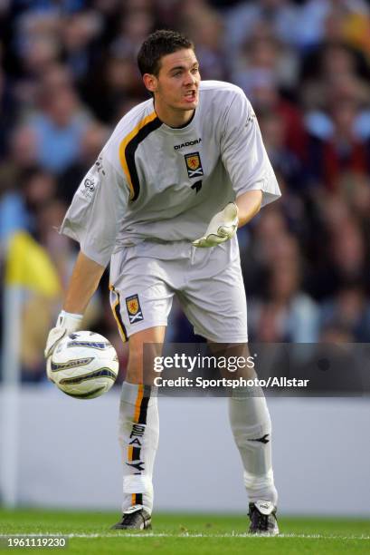 October 8: Craig Gordon of Scotland on the ball during the World Cup Qualifier match between Scotland and Belarus at Hampden Park on October 8, 2005...