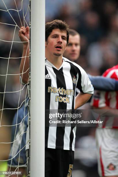 October 23: Emre Belozoglu of Newcastle United in action during the Premier League match between Newcastle United and Sunderland at St James' Park on...