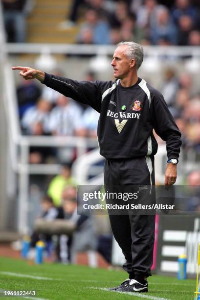 October 23: Mick Mccarthy, Sunderland Manager on the side line during the Premier League match between Newcastle United and Sunderland at St James'...