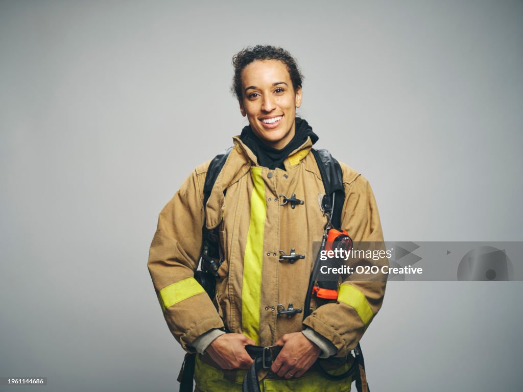 Female Firefighter Portrait