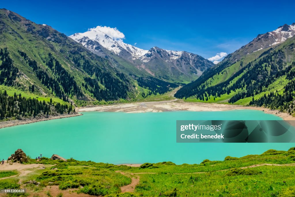 Big Almaty Lake Kazakhstan Mountains